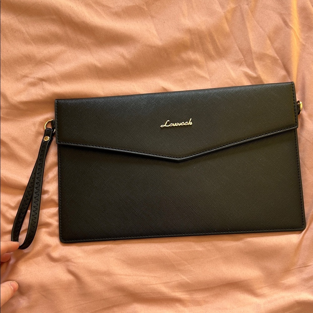 Loewe Black Wristlet Clutch